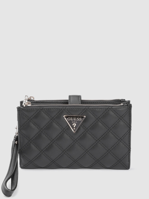 

GUESS Women Black Quilted Two Fold Cessily Wallet