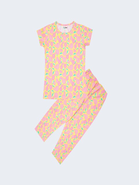

Taatoom Girls Multicoloured Printed Night suit, Multi