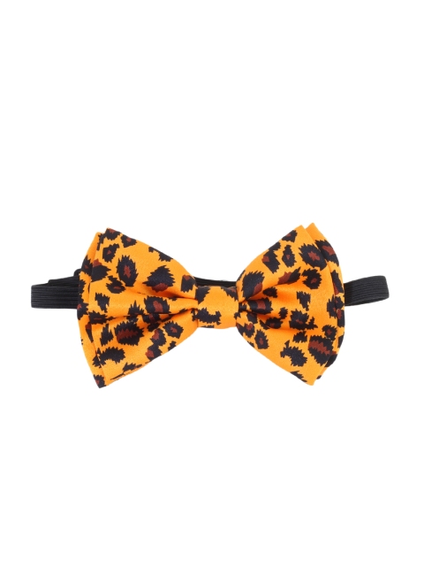 

Alvaro Castagnino Mustard Yellow & Black Printed Bow Tie