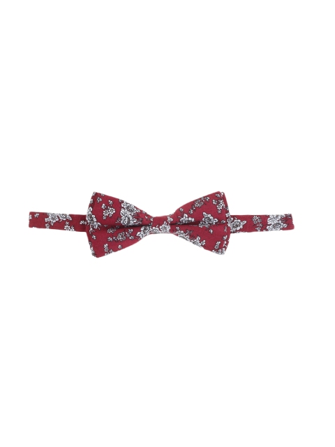 

Alvaro Castagnino Wine-Coloured Floral Print Bow Tie, Burgundy