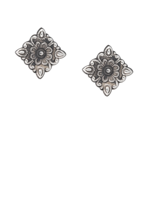 

ahilya Sterling Silver Diamond Shaped Studs