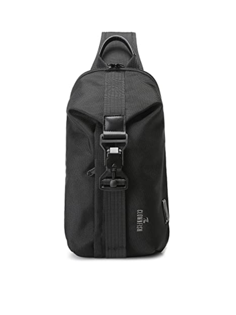 

Red Lemon Unisex Black Messenger Bag