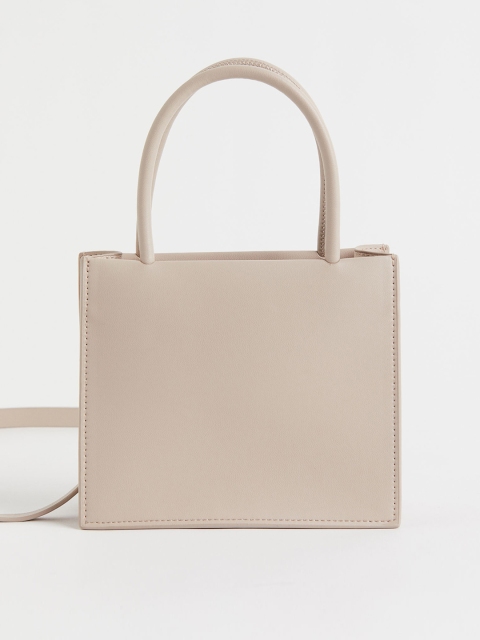 

H&M Beige Solid Mini Shoulder Bag