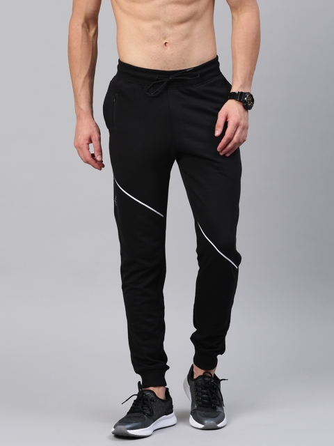 

HRX by Hrithik Roshan Black Printed Active Joggers