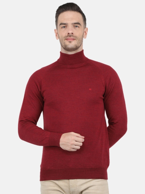 

Monte Carlo Men Pure Wool Maroon Pullover