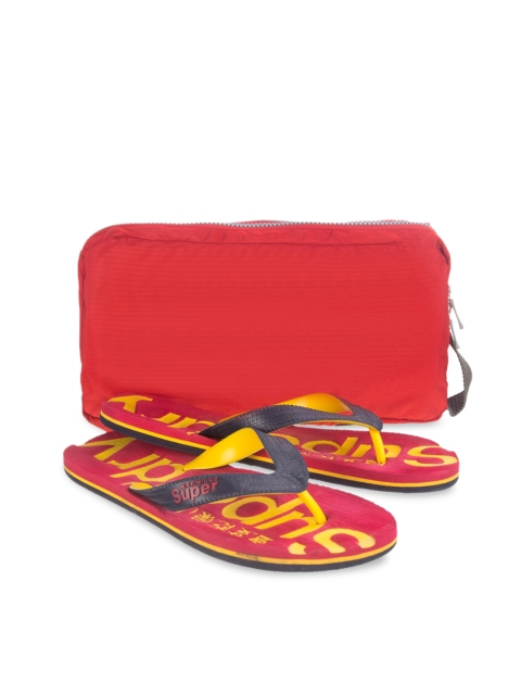 

Harissons Red Solid Slipper Pouch