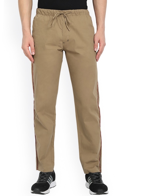 

FTX Men Khaki Solid Track Pants