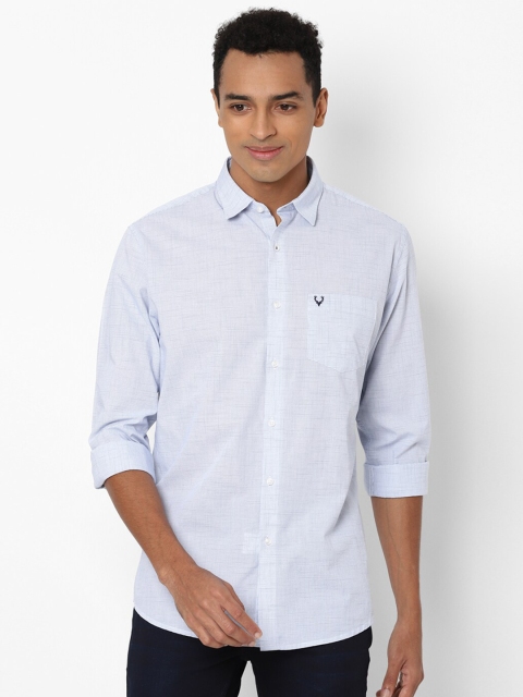 

Allen Solly Men Blue Slim Fit Solid Casual Shirt