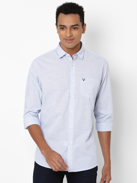

Allen Solly Men Blue Slim Fit Micro Checks Casual Shirt