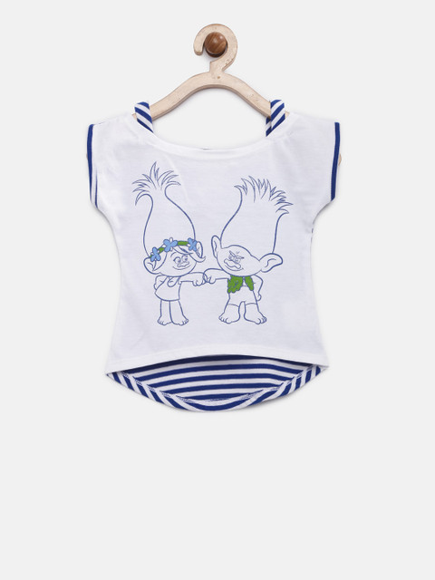 

Peppermint Girls White Striped Top