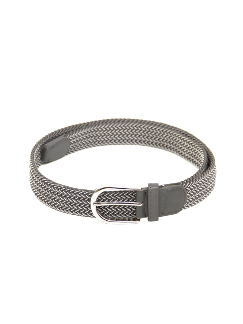 

thickskin Kids-Boys Grey Braided Elastic Belt