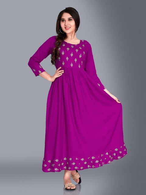

Ayukti Magenta Maternity Maxi Dress