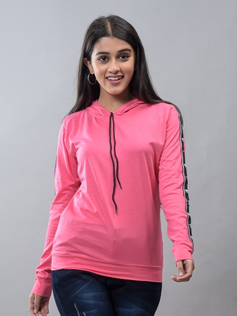 

BASE 41 Women Magenta Polo Collar Slim Fit T-shirt