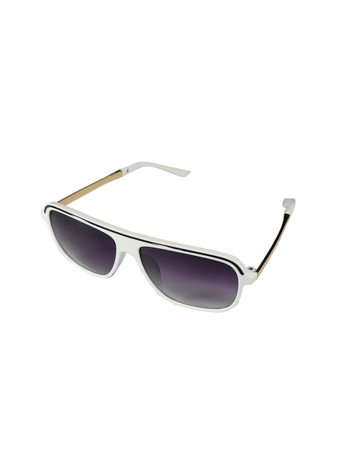 

Butterthief Unisex Kids Black Lens & White Square Sunglasses with UV Protected Lens