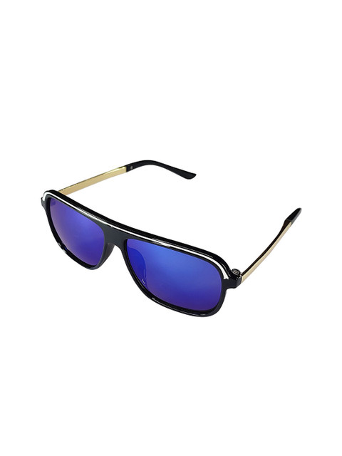 

Butterthief Unisex Kids Black Lens & Black Square Sunglasses with UV Protected Lens, Blue