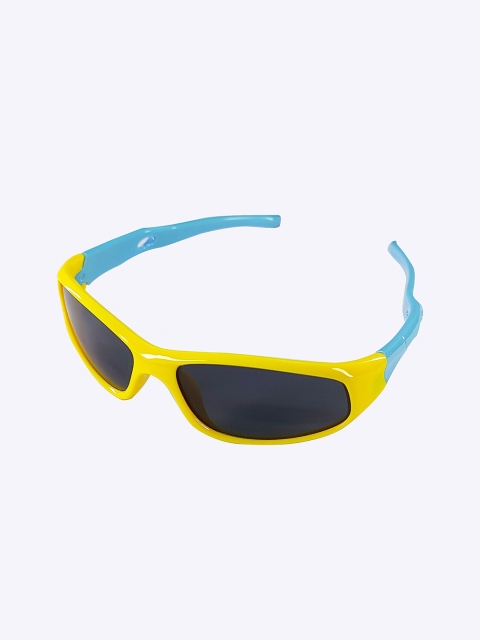 

Butterthief Unisex Kids Black Lens & Yellow Rectangle Sunglasses-SNG-01089-Yellow