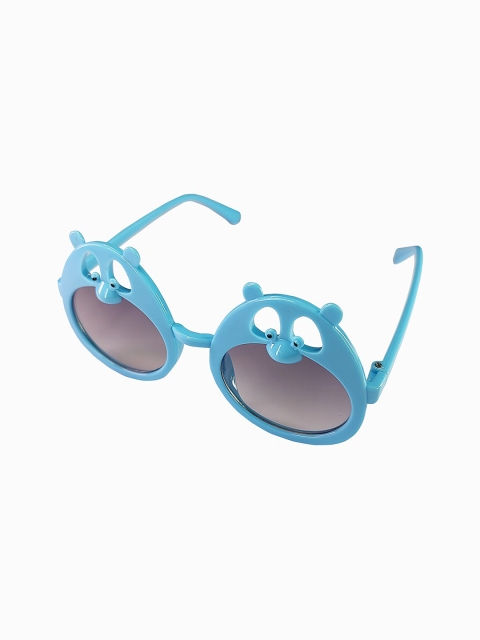 

Butterthief Unisex Kids Black Lens & Blue Round Sunglasses with UV Protected Lens