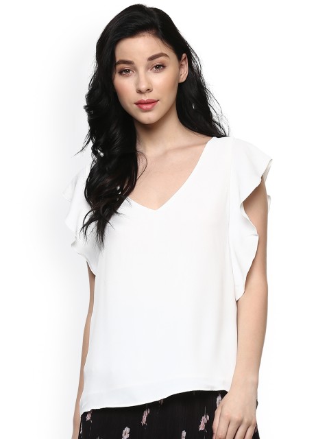 

Forever New Women White Solid Top