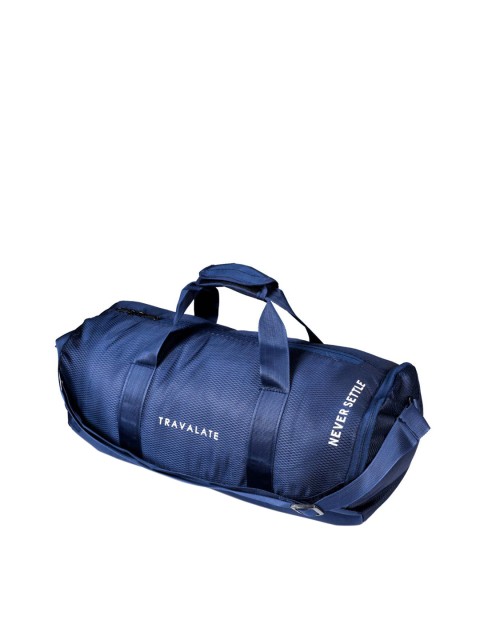 

TRAVALATE Navy Blue Solid Sports Duffel Gym Bag
