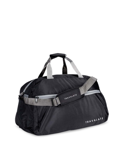 

TRAVALATE Black Solid Travel Duffel Bag