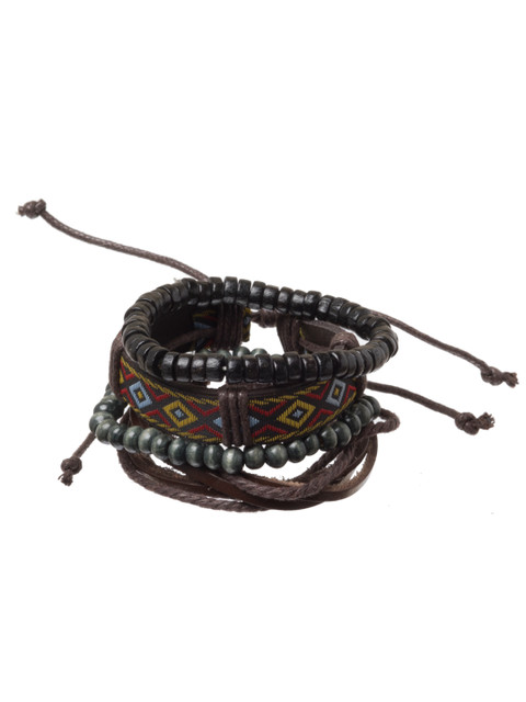 

UNKNOWN by Ayesha Men Set of 4 Bracelets, Multi