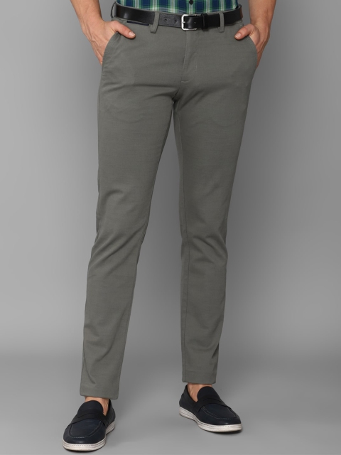 

Allen Solly Men Olive Green Slim Fit Trousers