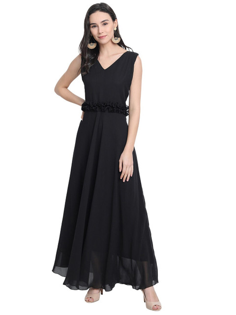 

ISAM Black Maxi Dress