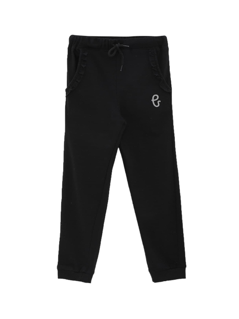 

THETA Girls Black Regular Fit Joggers Trousers