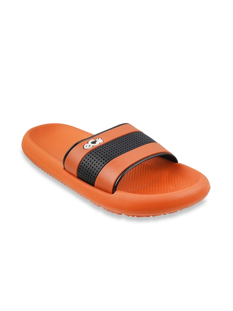 

WALKWAY by Metro Men Orange Printed Sliders