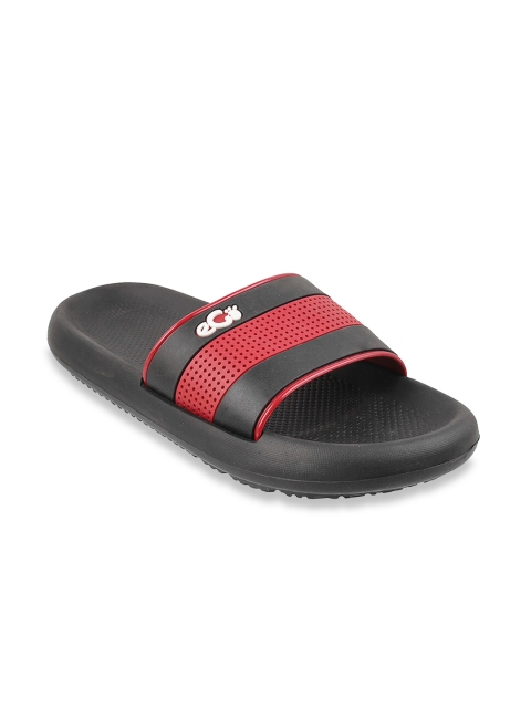 

WALKWAY by Metro Men Black & Red Colourblocked Sliders