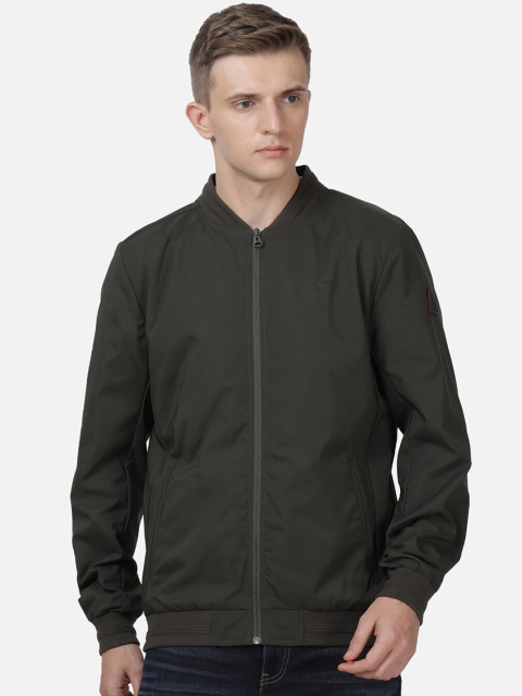 

t-base Men Green duffel bag Lightweight Crop Bomber Jacket