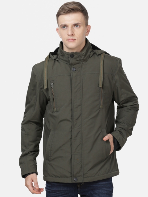 

t-base Men Olive Green Lightweight Longline Padded Jacket