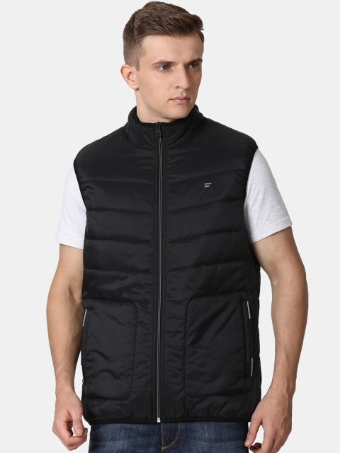 

t-base Men Black Windcheater Puffer Jacket