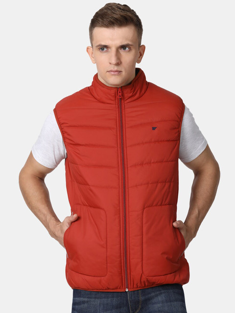 

t-base Men Rust Windcheater Puffer Jacket