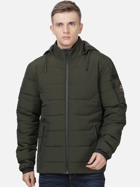 

t-base Men Olive Green Lightweight Puffer Jacket