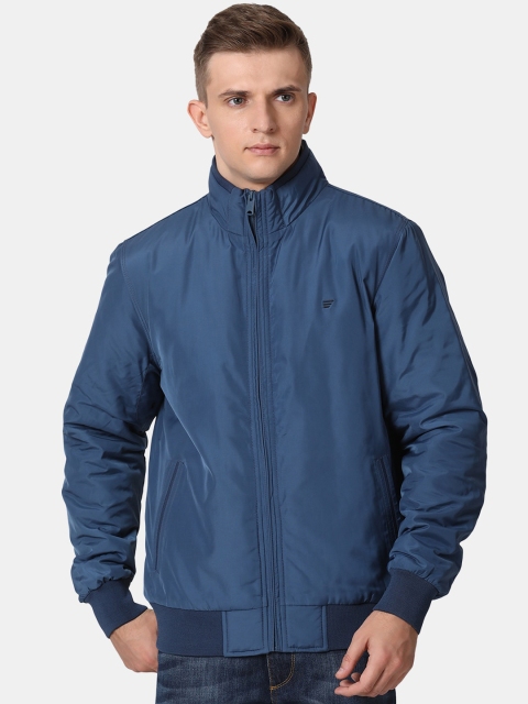 

t-base Men Blue Windcheater Bomber Jacket