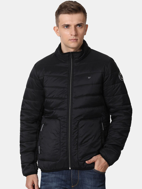

T-Base Men Black Windcheater Puffer Jacket