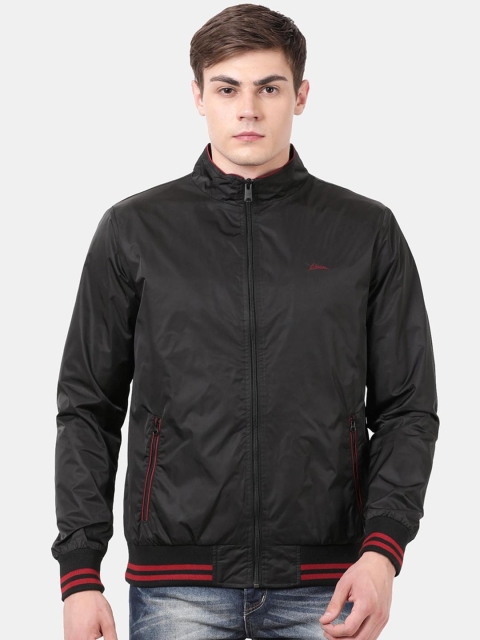 

t-base Men Black Windcheater Bomber Jacket