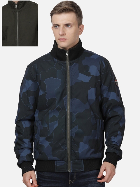 

t-base Men Olive Green Reversible Bomber Jacket