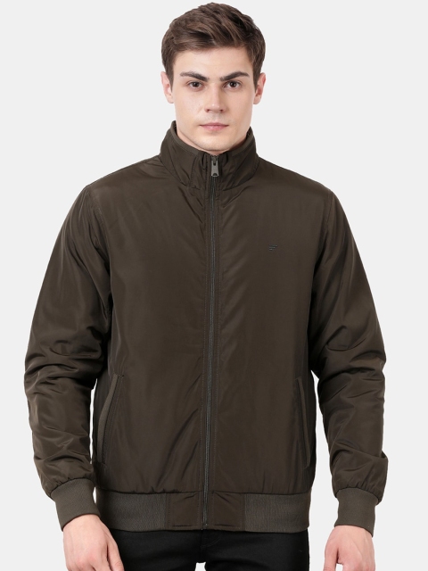 

t-base Men Olive Green Windcheater Bomber Jacket