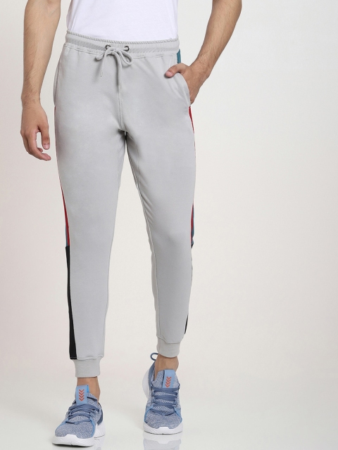 

Bewakoof Men Grey Colorblocked Cotton Joggers
