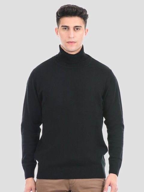 

LONDON FOG Men Black Turtle Neck Pullover Sweater