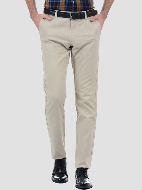 

LONDON FOG Men Grey Low-Rise Trousers