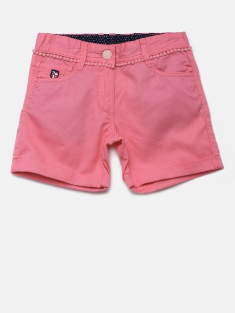 

U.S. Polo Assn. Kids Girls Pink Solid Shorts