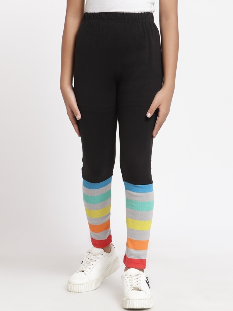 

Tiara Girls Black Solid Ankle-Length Leggings