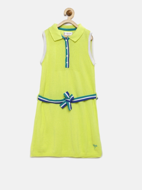 

U.S. Polo Assn. Kids Girls Lime Green T-shirt Dress