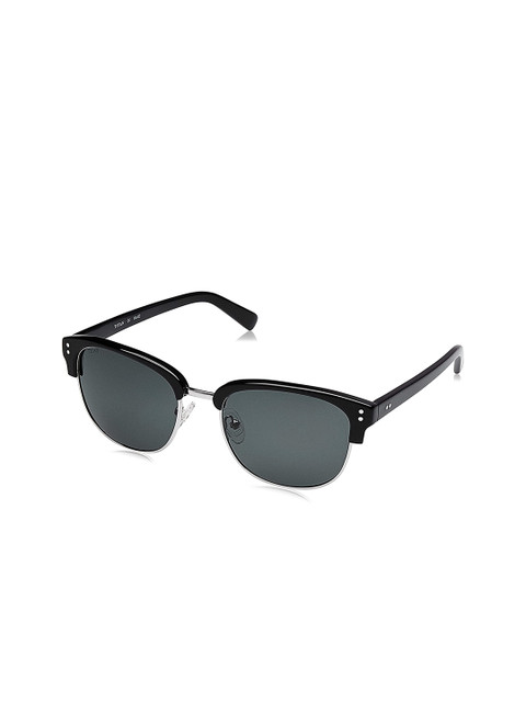 

Titan Unisex Black Lens & Black Square Sunglasses with UV Protected Lens