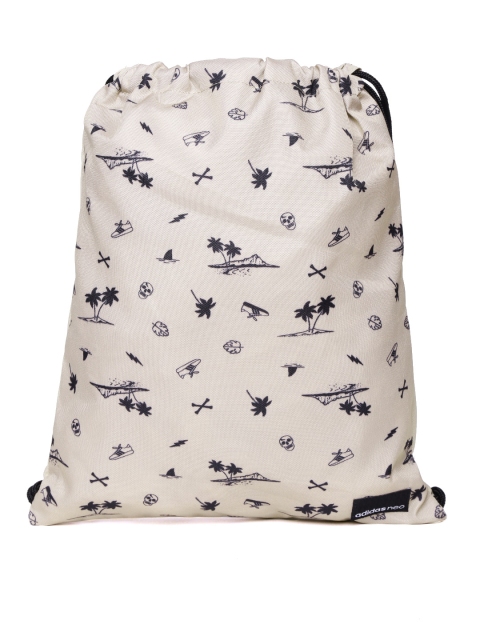 Adidas NEO Men Beige & Black DAILY 2 Printed Backpack available at myntra for Rs.769