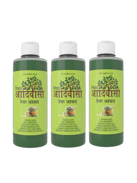 

SINJHA Set of 3 Green Adivasi Hair Oil 100 Ml