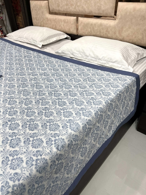 

Pure Decor Unisex 300 GSM Blue Quilts SV - 2412-